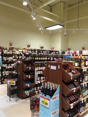 Liquor area, selection a bit limited