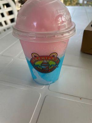 Cotton candy and blue berry