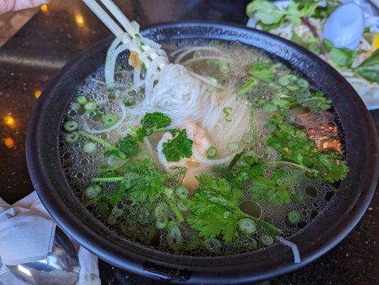 Shrimp Pho with Veggie Broth