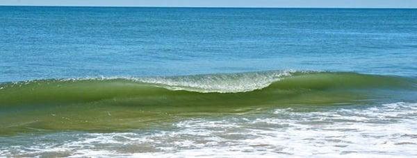 Wave breaking on Beach