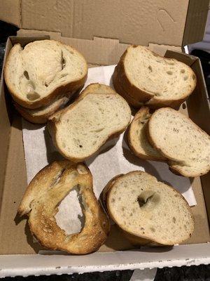 Pitiful garlic bread