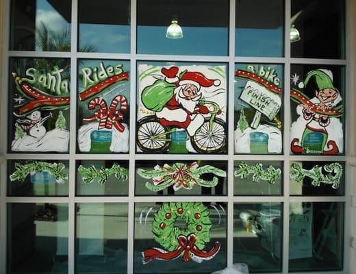 Santa rides a Madone from Oliver's!