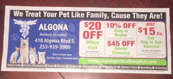 coupons they send in the mail, but don't honor.