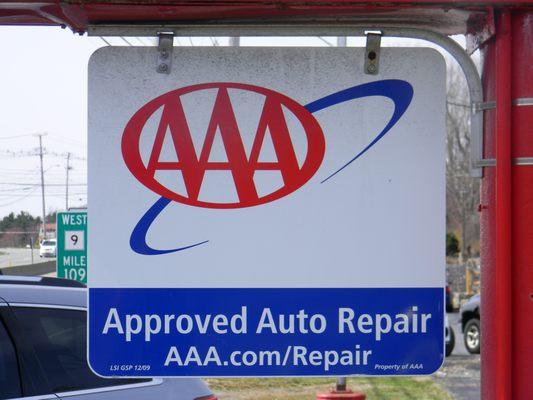 We are a AAA approved repair facility