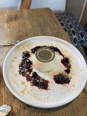 Lavender Blueberry Panna Cotta