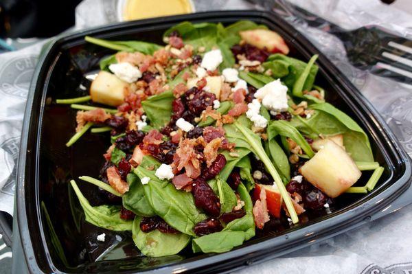 Seasonal Salad - So called crunchy toppings - Bacon