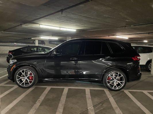 2021 BMW X5 (20% Front, 5% Rear over the factory)