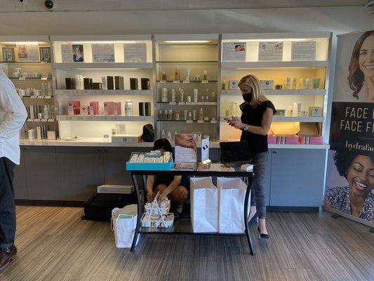 Full skincare boutique