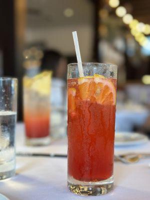 Blood orange Italian soda