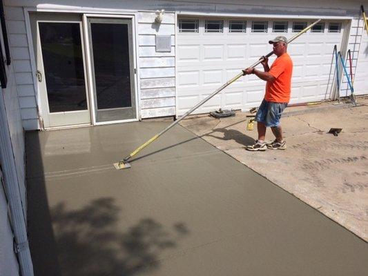 Partial repair to driveway