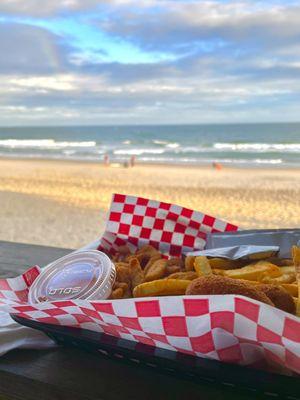 Clam strip basket