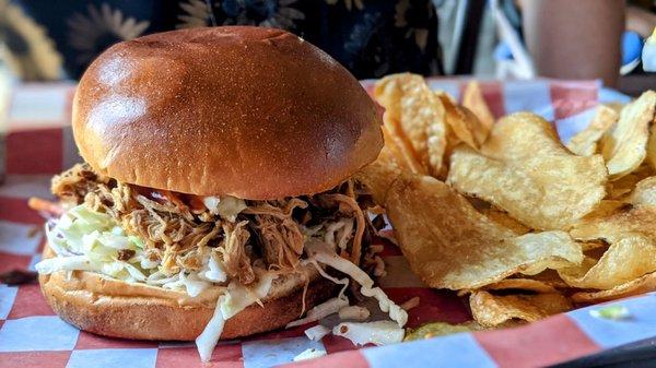 Pulled pork sandwich