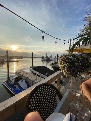 Sunset and the Cobia boat