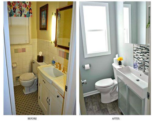 Before and after Remodeling