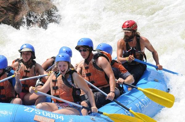 Taking on the rapids!!!