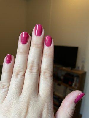 Gel manicure $35