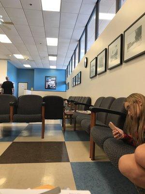 Large waiting room.