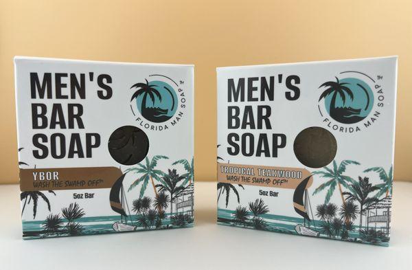 Florida Man Soap, Ybor and Teakwood Bar Soap