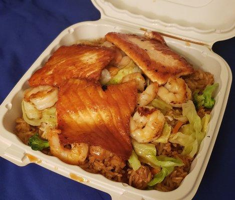 Salmon & Shrimp Teriyaki