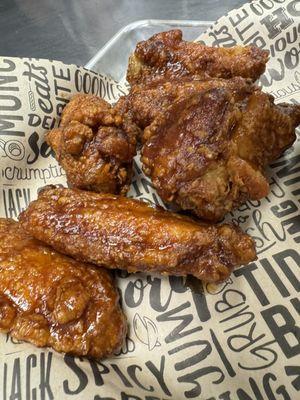 Chicken Wings Tossed in BBQ