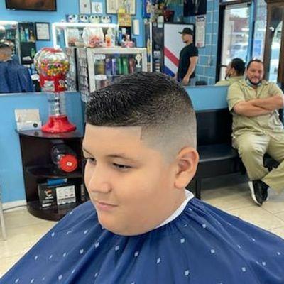 Osman with a nice looking fade and line up