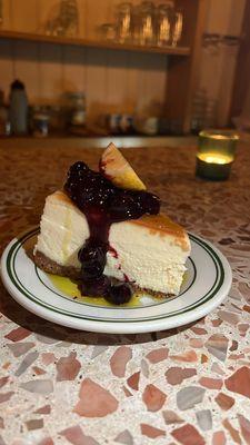 Blueberry Compote Cheesecake