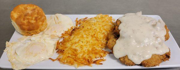 Country Fried Steak Breakfast Plate