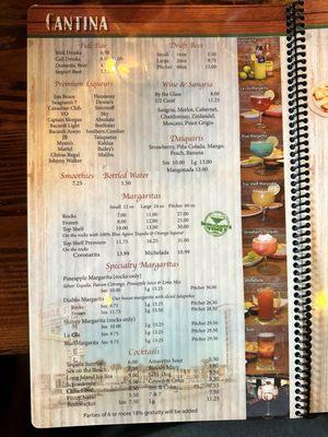 Menu as of 8-10-2024