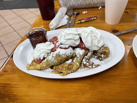 Strawberry Banana Nutella Crepes