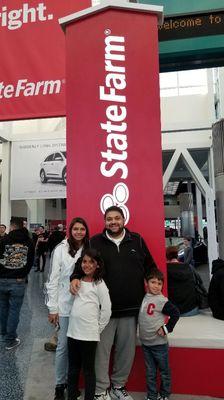 At the LA auto show with the family