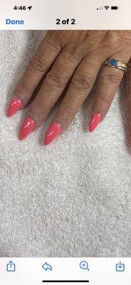 Gel acrylic by Loan .