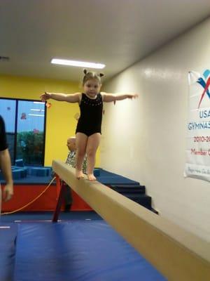 Jenna-age 2- on the tall beam