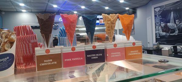 Flavored cones