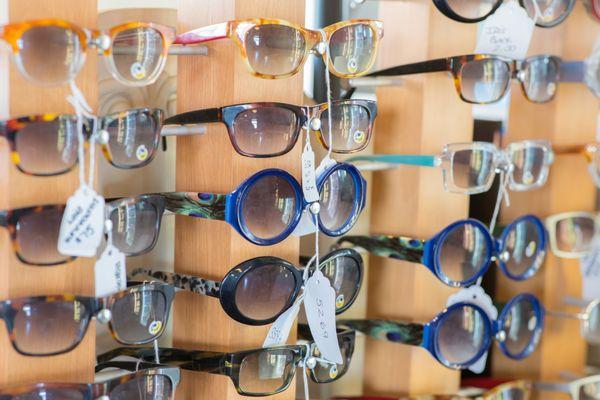 We have all types of sunglasses and prescription glasses in our store!