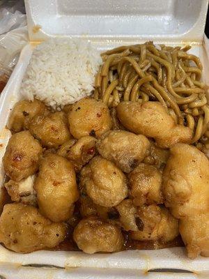 Orange Chicken Dinner Combination