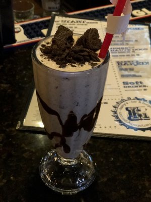 Spiked Oreo Shake w/ Vanilla vodka and Baileys.