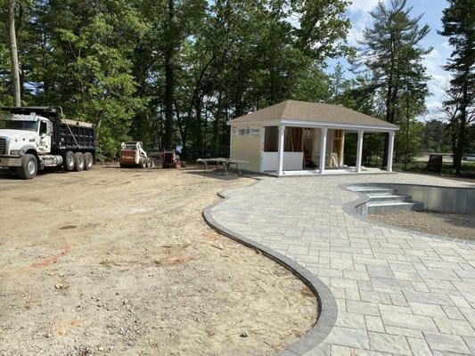 Backyard project in Sudbury, MA