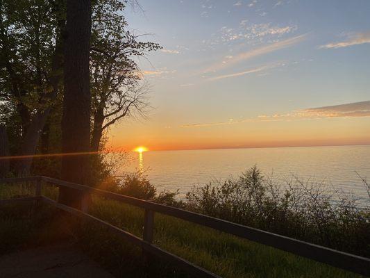 Patio view of sunset