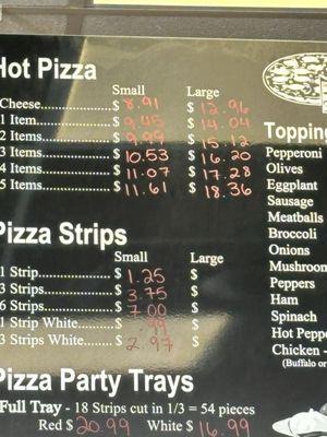 Pizza Prices