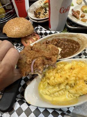 Chicken Fried Steak Sandwich, no white sausage gravy in sight.