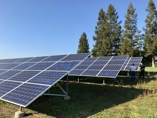 Ramsey Consulting with a Cascade Power customer in Oakdale CA.