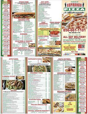 Here is our new menu! New arrivals items too!!