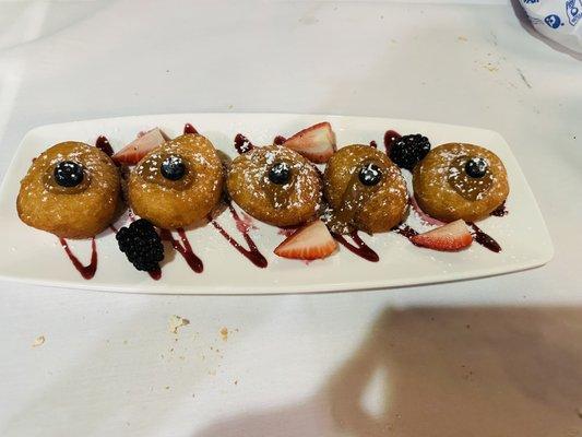 Ponchhiki (Rokhat Grill's signature homemade donuts stuffed with caramel) $10.00