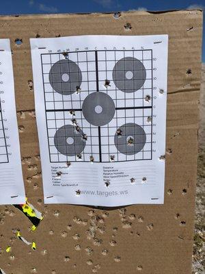 Pretty darned good for a "get off me" gun at 25 yards.