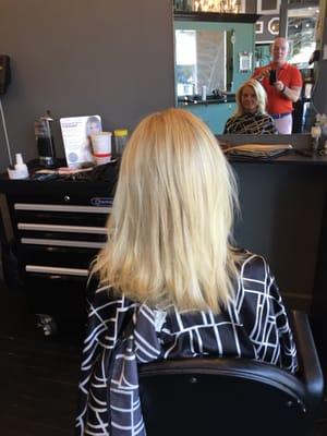 Before and after hair extensions. Make a big change!