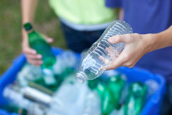 Don't throw your CA CRV recycling in the blue bin! Use Recycle From Home's easy to use app to get schedule a pickup and get paid!