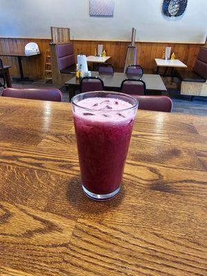 House made Blueberry Lemonade.