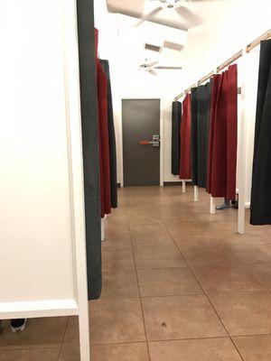 Dressing room area