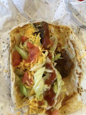 Beef taco