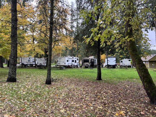 RV camping and open space to play.